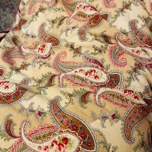 Charter Club Floral Paisley Cotton Flannel Duvet Cover